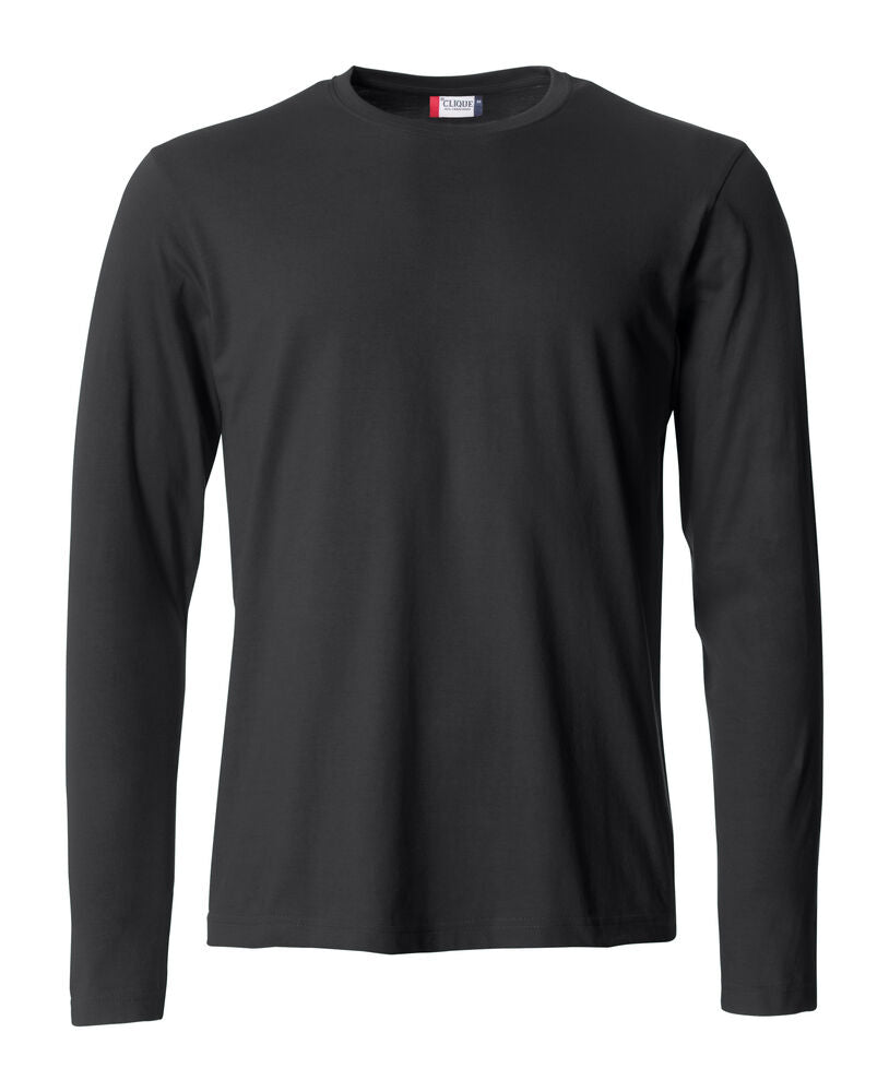 Clique Basic-T L/S – Langermet T-skjorte – Black (99)