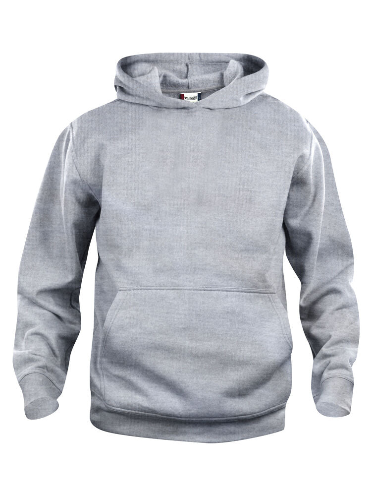 Clique Basic Hoody Junior – Hettegenser til barn – Grey Melange (95)