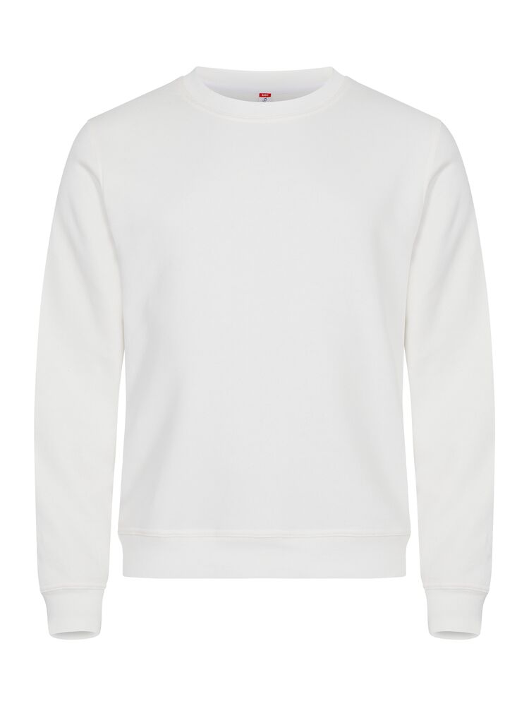 Clique Basic Roundneck – Rundhalset genser – White (00)