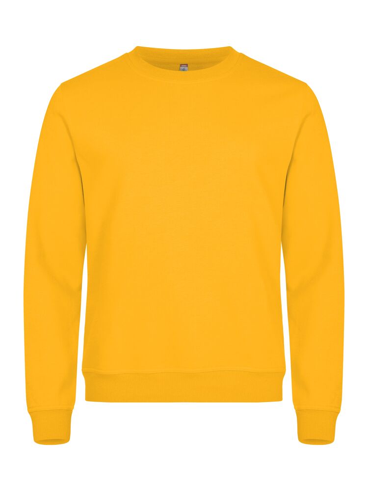 Clique Basic Roundneck – Rundhalset genser – Lemon (10)
