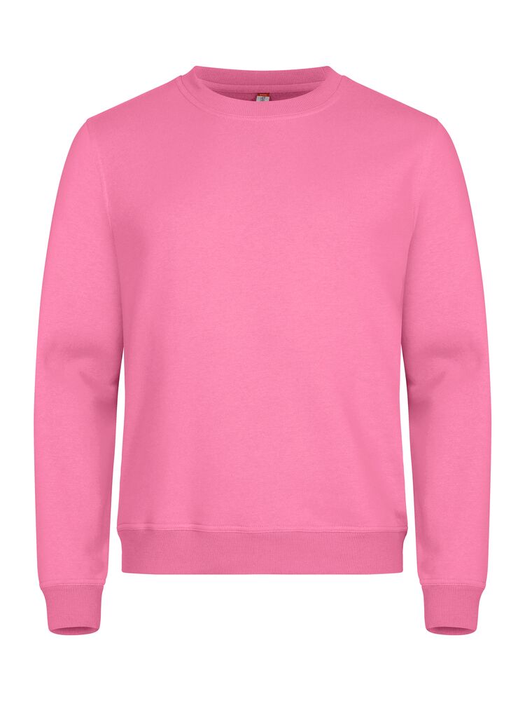 Clique Basic Roundneck – Rundhalset genser – Bright Pink (250)