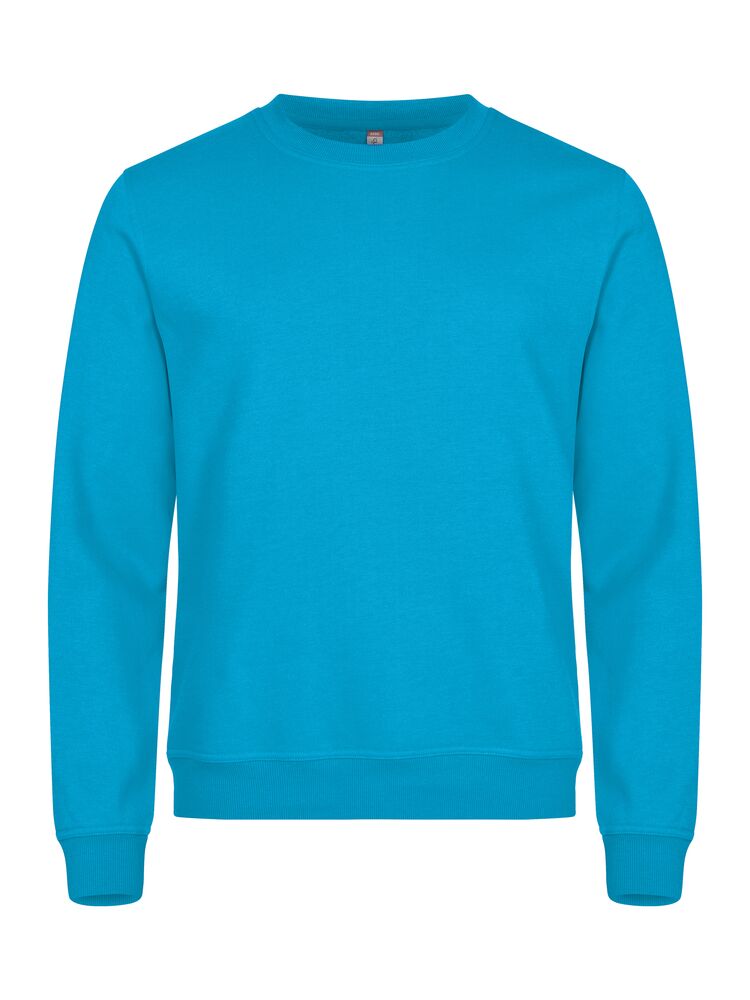Clique Basic Roundneck – Rundhalset genser – Turquoise (54)