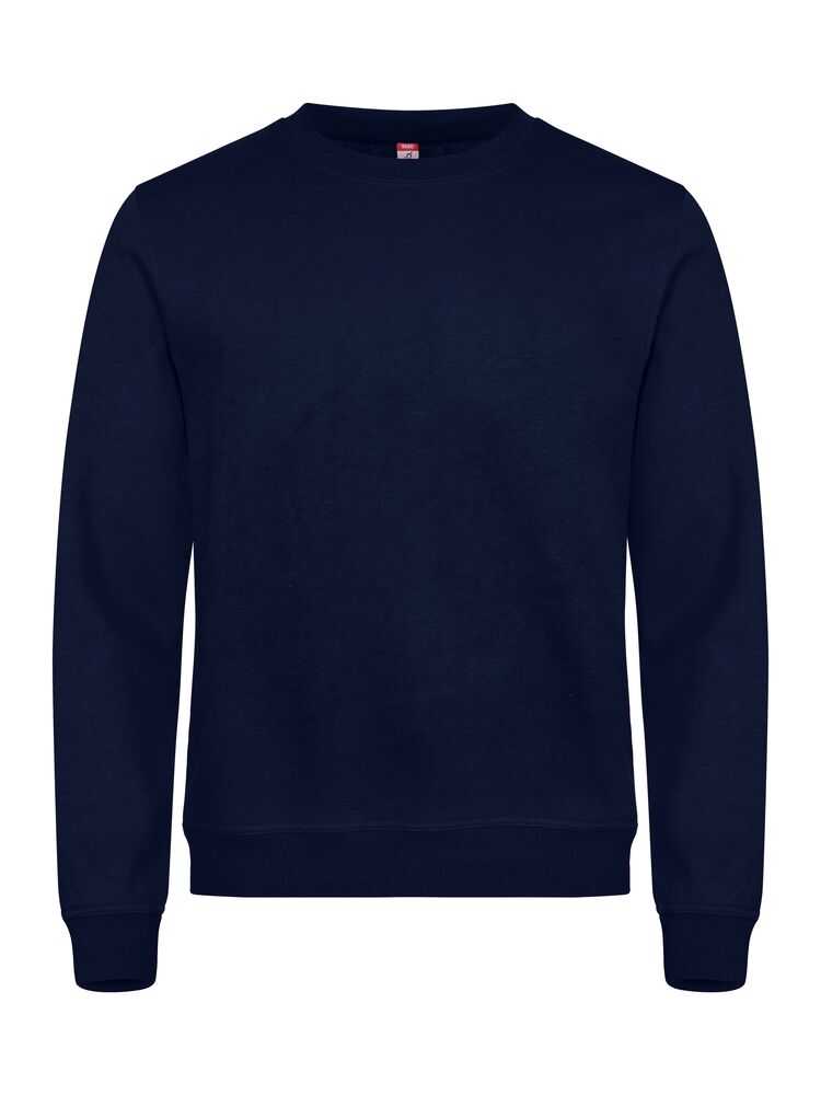 Clique Basic Roundneck – Rundhalset genser – Dark Navy (580)