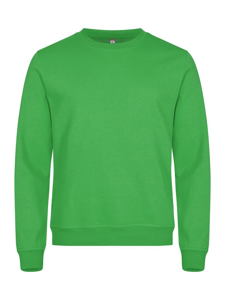 Clique Basic Roundneck – Rundhalset genser – Apple Green (605)