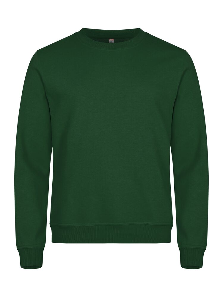 Clique Basic Roundneck – Rundhalset genser – Bottle Green (68)