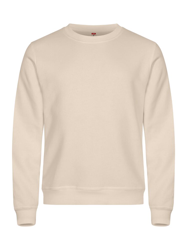 Clique Basic Roundneck – Rundhalset genser – Light Khaki (815)