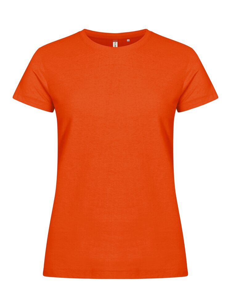 Clique Basic-T Women – T-skjorte til dame – Blood Orange (18)