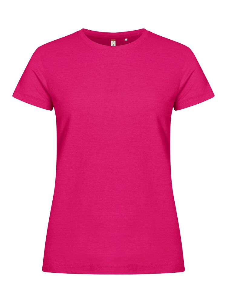 Clique Basic-T Women – T-skjorte til dame – Bright Cerise (300)