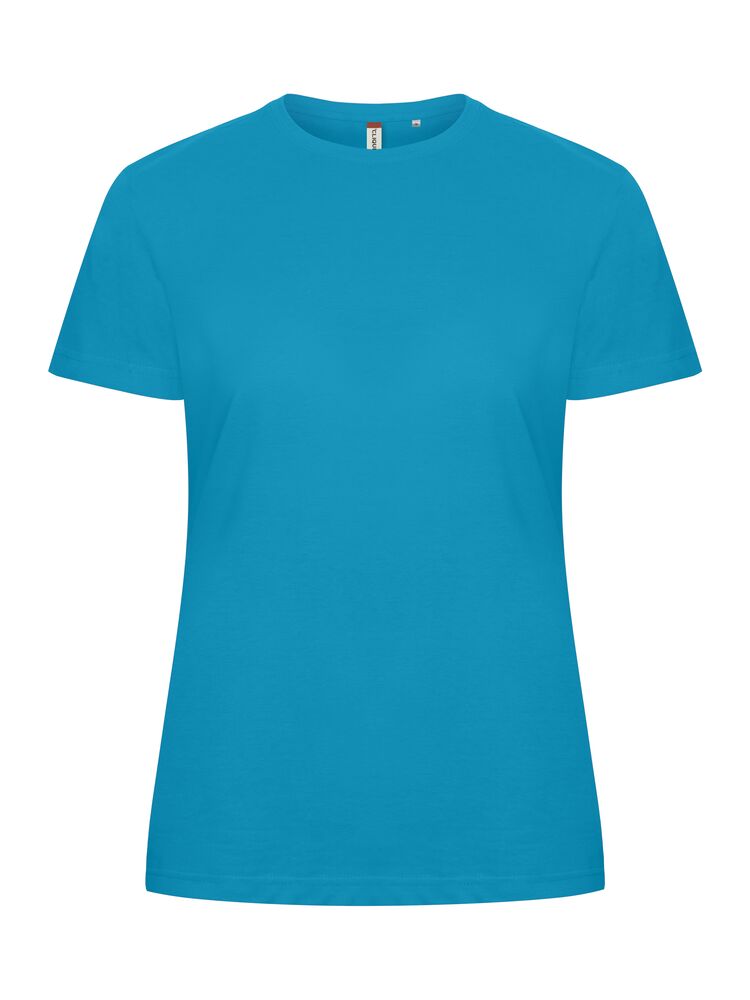 Clique Basic-T Women – T-skjorte til dame – Turquoise (54)