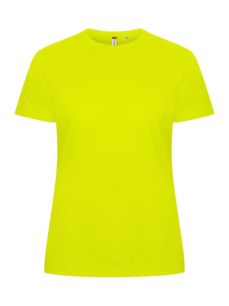 Clique Basic-T Women – T-skjorte til dame – Visibillity Green (600)