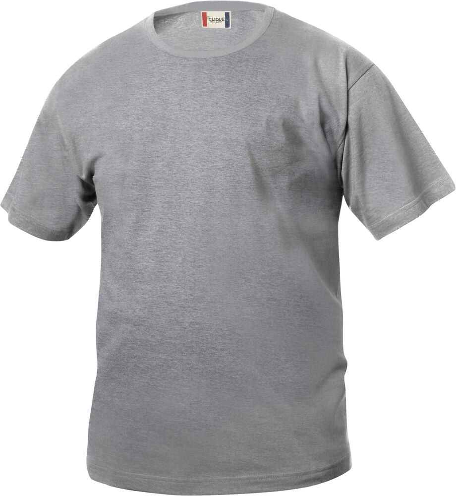 Clique Basic-T Junior – T-skjorte til barn – Grey Melange (95)