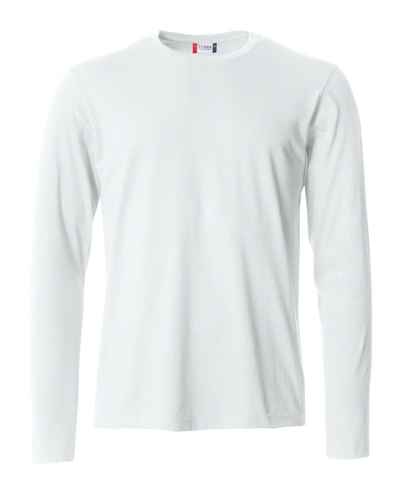 Clique Basic-T L/S – Langermet T-skjorte – White (00)