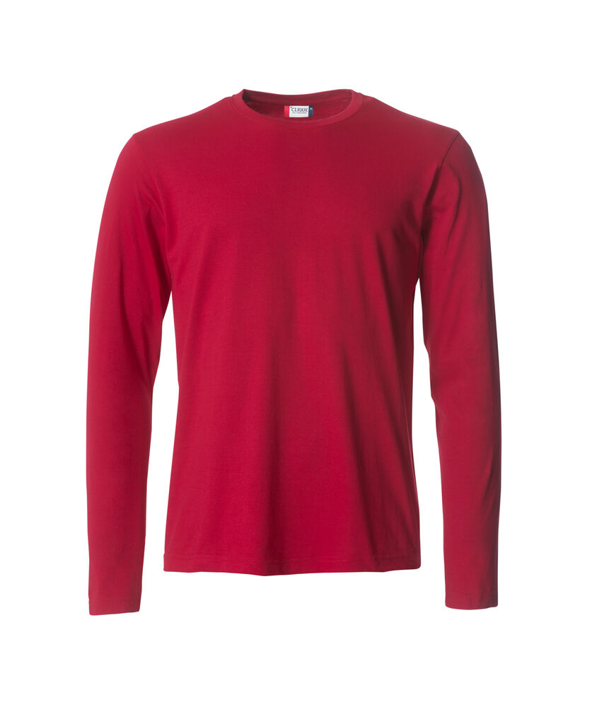 Clique Basic-T L/S – Langermet T-skjorte – Rød (35)