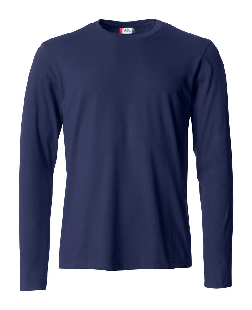 Clique Basic-T L/S – Langermet T-skjorte – Dark Navy (580)